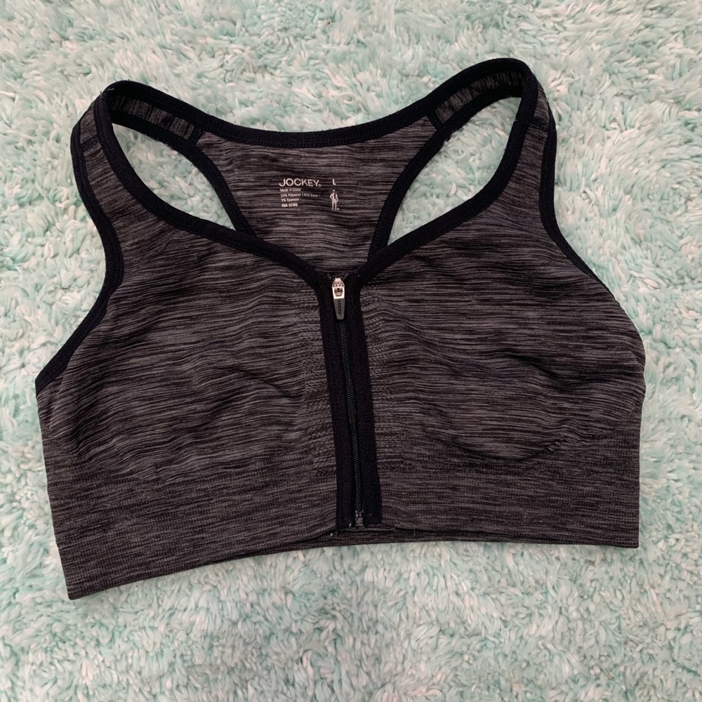 Jockey zip up sports bra